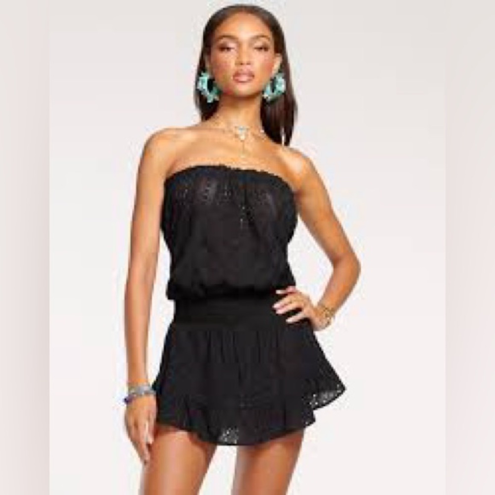 NWT Ramy Brook Gold and Black Cover Up Dress